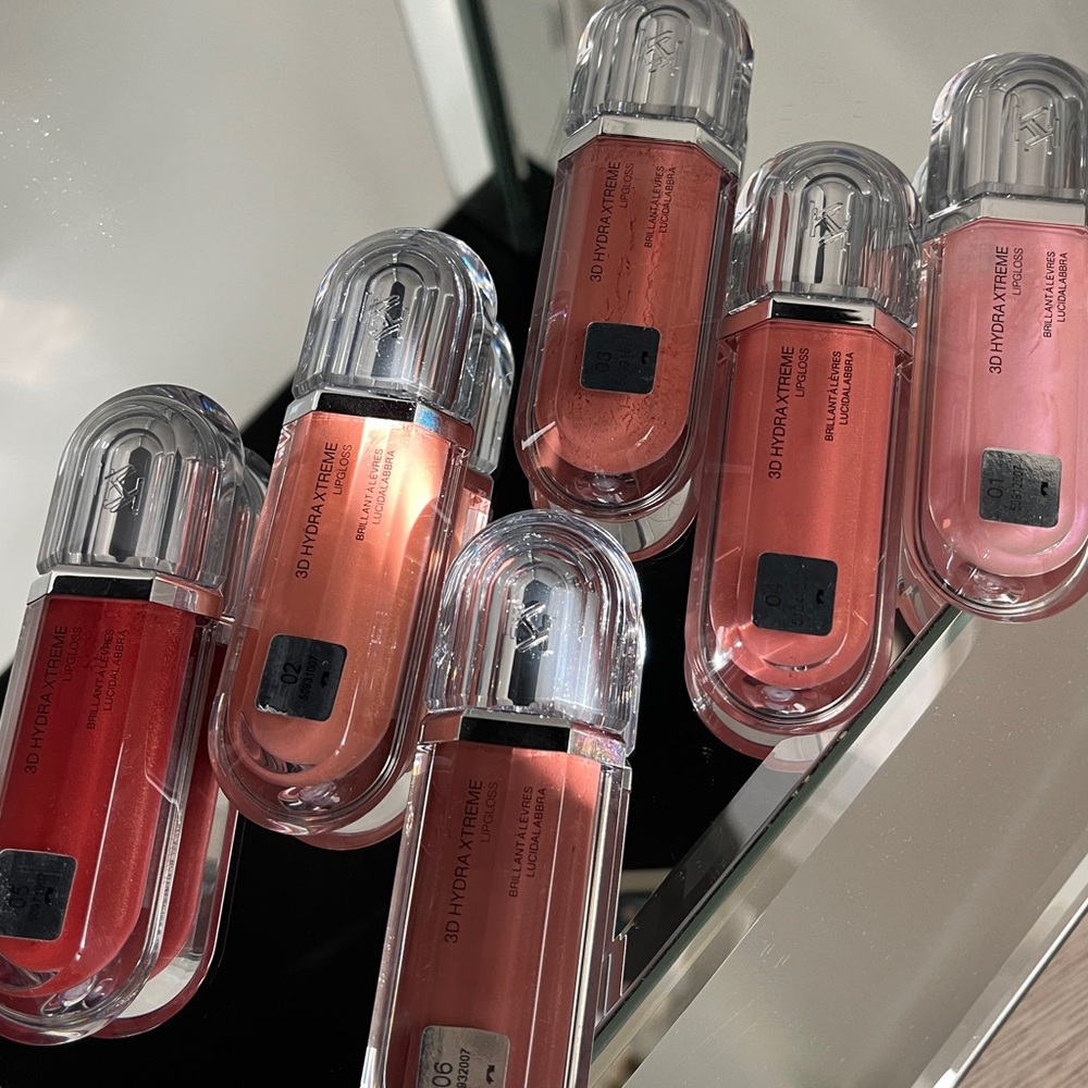 Kiko cosmetics lip Gloss Collection in Pink and Red Hues